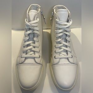 Lauren Ralph Lauren high top leather sneakers Artist Winnefred cream
